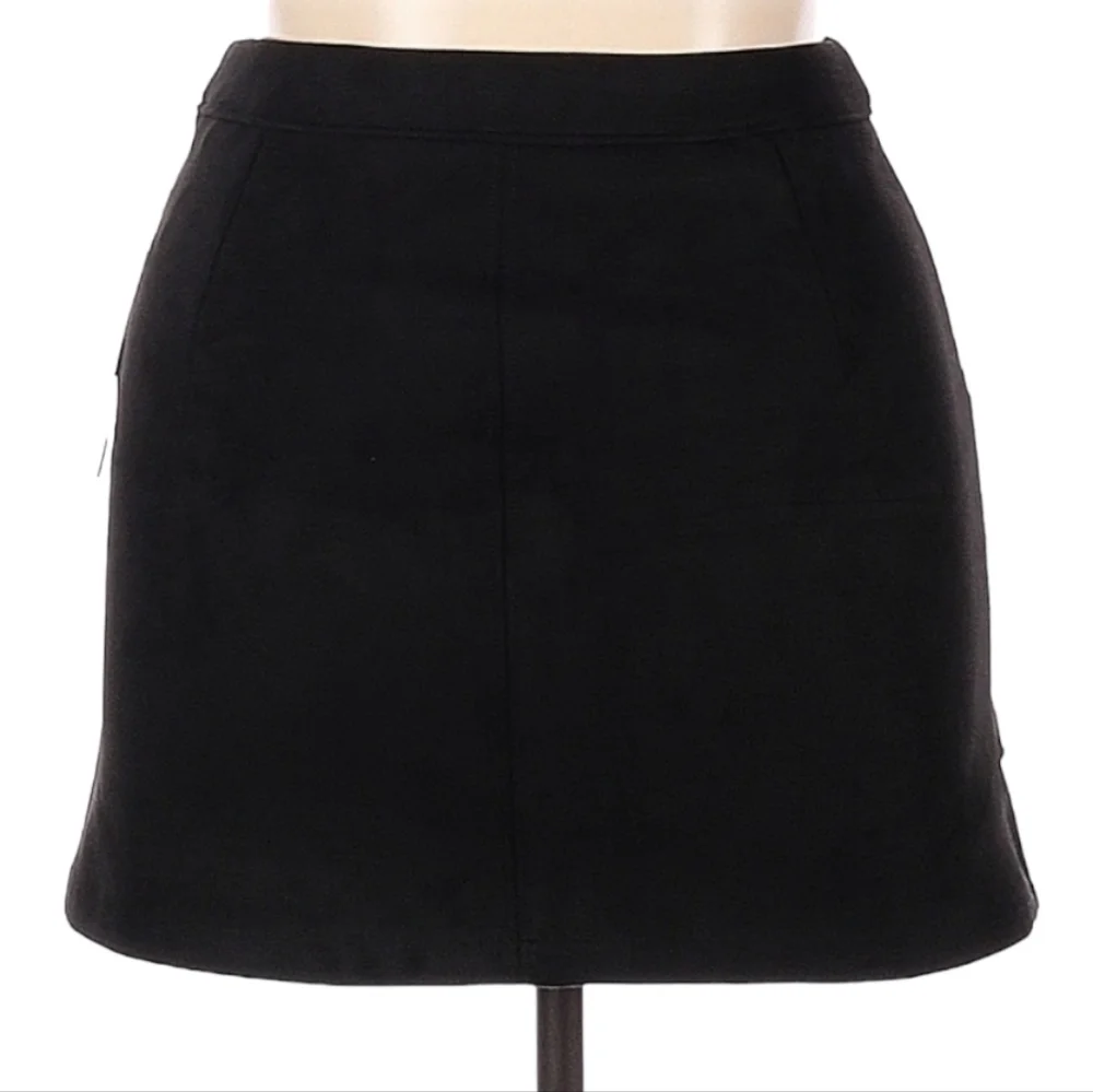 NWT Lulu's Black Faux Suede‎ Mini Skirt Size XL